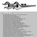 Classic Flame Fishtail Mufflers for Harley Davidson Touring Exhaust 95-16 Models