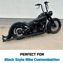 21X3.5" for 2008-UP Harley Softail Front Fat Spoke Wheel SD Black