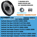 21*3.5'' Front Wheel for 00-06 Softail Harley 21 Wheel Updating,  Laced Fat Spoke Wheel Black