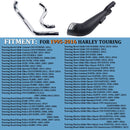 SHARKROAD 2 Into 1 Exhaust Pipes for Harley Touring 1995-2016 Full Exhaust System Upgrading