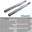 SHARKROAD 2.5" Classic TRUE-DUALS Full Exhaust System For Harley Softail 2000-2017 Models