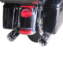 For 1995-2016 Harley Davidson touring 4.4 inch Chrome megaphone slip on mufflers