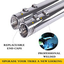 Slip on Mufflers for Harley all Trike Models, 4.0” Exhaust Pipes, Amazing Sound for Harley Davidson 2009-UP