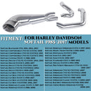 Sharkroad Loud 2-1 Exhaust for Harley Softail Exhaust 1985-2017 Models Upgrading