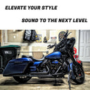 Sharkroad 2 into 1 Exhaust System 4" Muffler for 2017-2025 Harley Touring