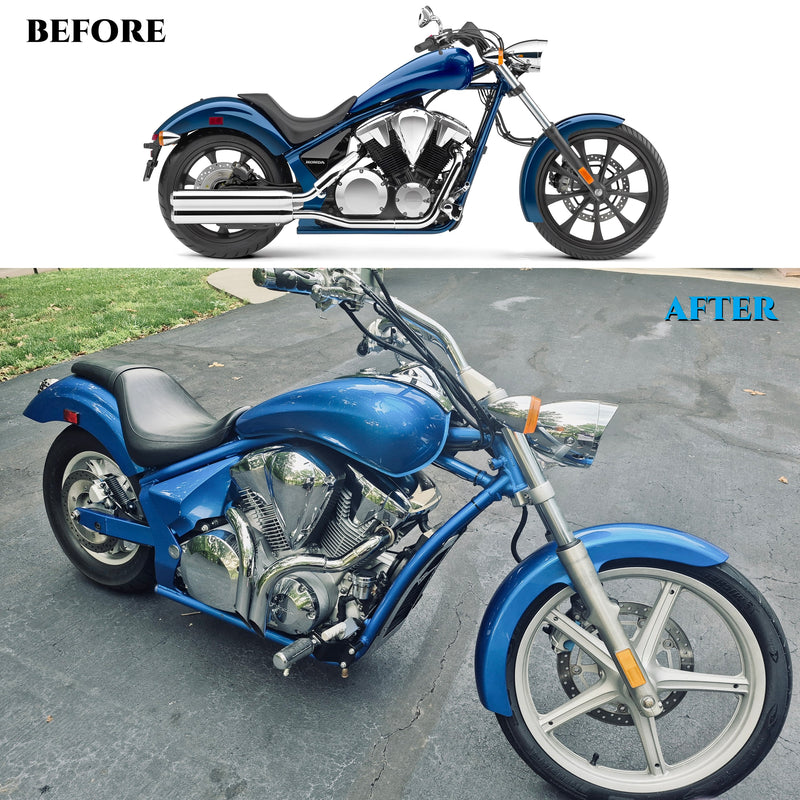 LAF Drag Pipes for Honda VT1300 Fury, Sabre, Stateline & Interstate (2010-2024) – Loud, Aggressive Sound & Head-Turning Style BACK ORDER