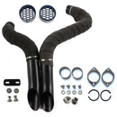 1984-UP 2" LAF Drag Pipes Wrapped Exhaust For Harley Softail Sportster 883