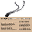 SHARKROAD Deep Rumble 2-1 Exhaust for 2006-2017 Harley Dyna Exhaust Upgrade