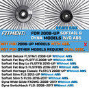 Front and Rear Wheels Combo for 2008-up Harley Softail Dyna Fat Spoke Wheel Chrome W/Rotors
