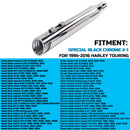 SHARKROAD Torched Chrome 2 Into 1 Exhaust for Harley Touring 95-16 Deep Rumble