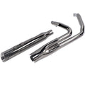 Sharkroad Black Chrome 2 into 1 Exhaust System 4" Muffler for 2017-2024 Harley Touring