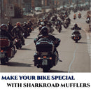 Sharkroad 4.5'' Slip On Mufflers for Harley Triglide 09-25, for Bold Character & Feel