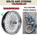 Front and Rear Wheels Combo for 2000-2007 Harley Softail Fat Spoke Wheel Chrome W/Rotors BACK ORDER