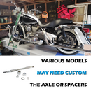 16*3.5" Rear Wheel Chrome Fat Spokes Rim for 08-up Harley Dyna/Softail/ Sportster, for Touring Only 2008 ABS Models