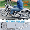 16*3.5" Rear Wheel Chrome Fat Spokes Rim for 00-07 Harley Dyna/Softail/Touring – Dual Bearing (1" & 3/4") w/ Reducer