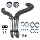1984-UP 2" LAF Drag Pipes Wrapped Exhaust For Harley Softail Sportster 883