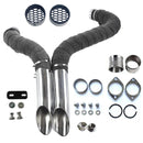 1984-UP 2" LAF Drag Pipes Wrapped Exhaust For Harley Softail Sportster 883
