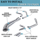 Sharkroad Loud 2-1 Exhaust for Harley Softail Exhaust 1985-2017 Models Upgrading