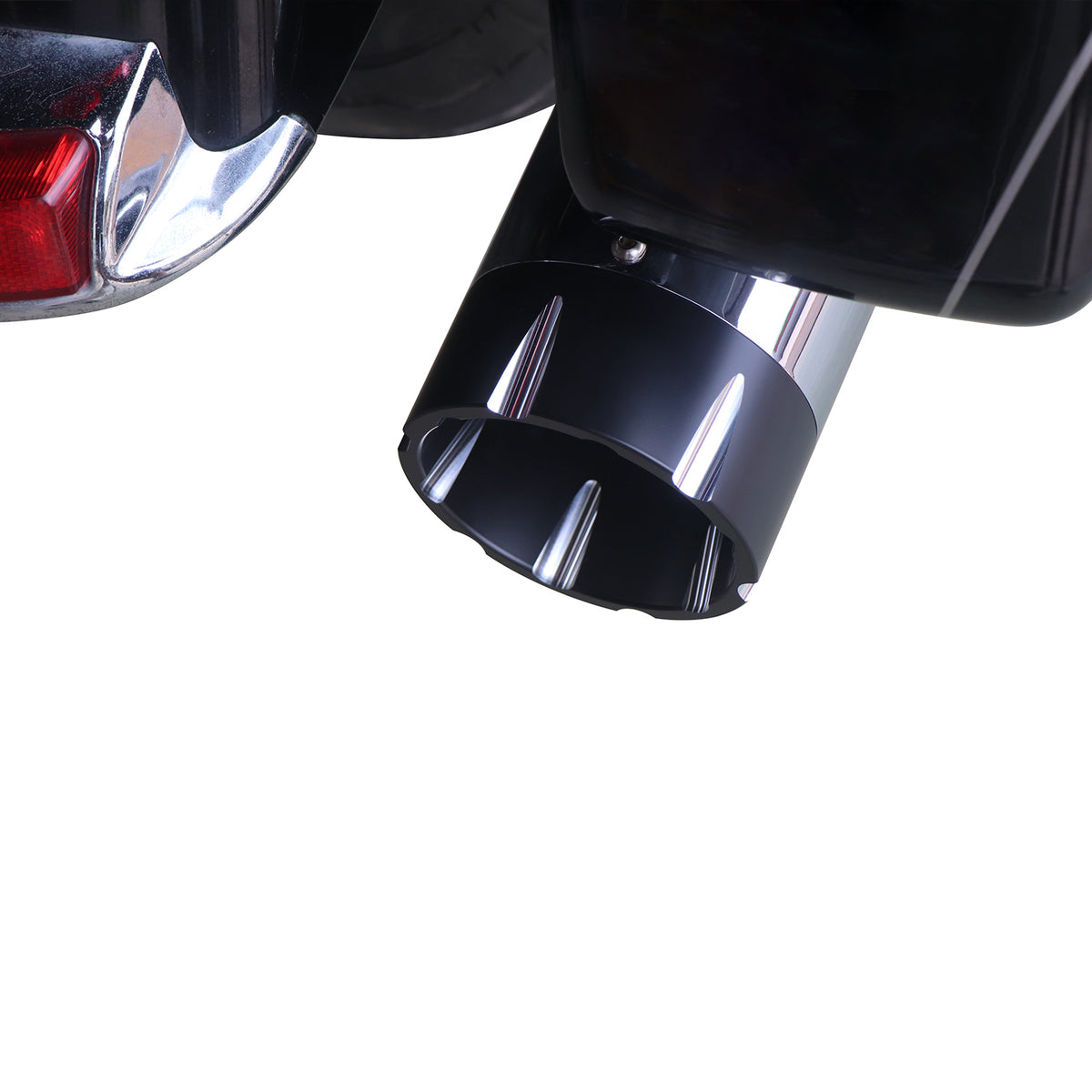 Sharkroad Harley Touring M8 2017-UP 4.5” Chrome Slip On Mufflers PRO B