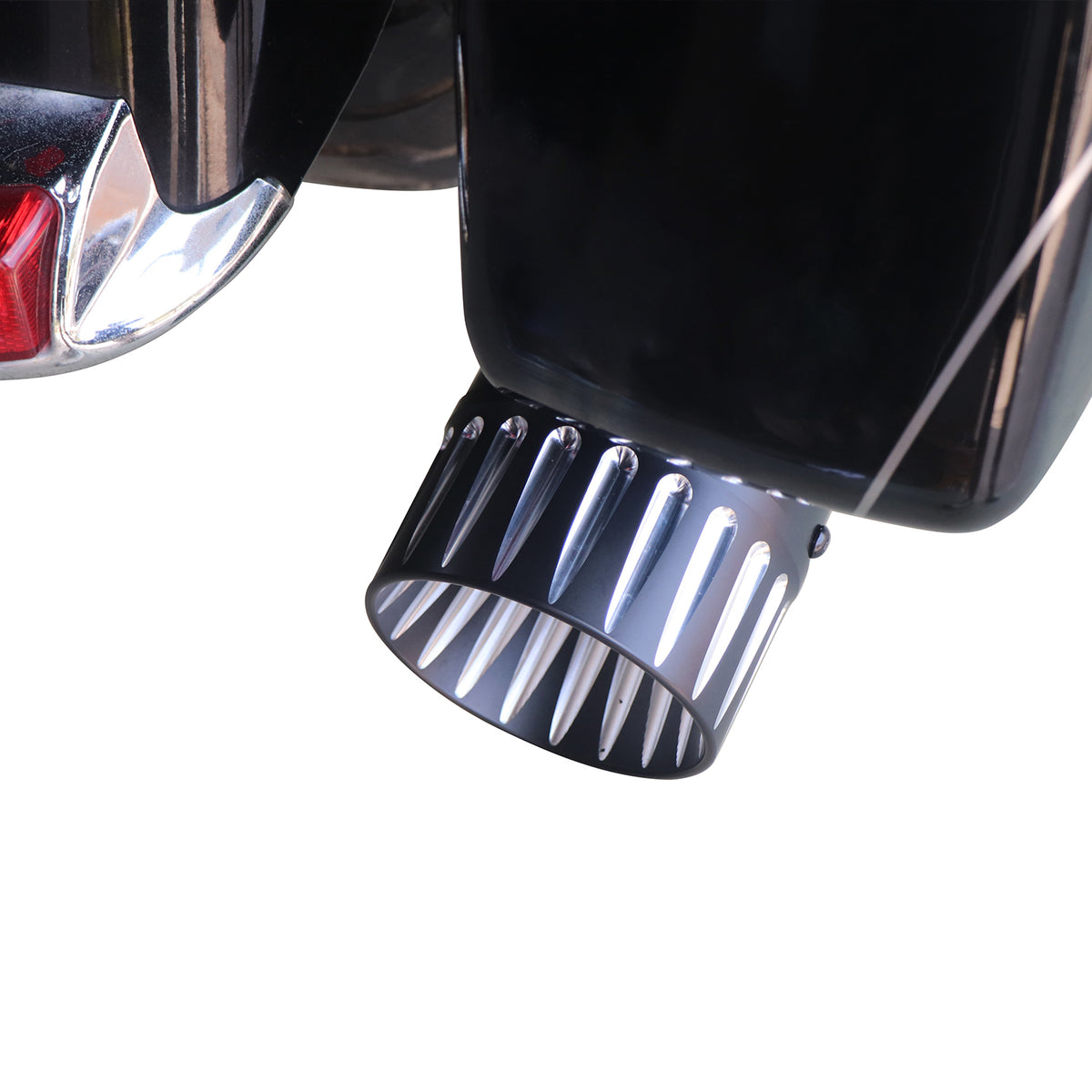 For 1995-2016 Harley Davidson touring 4.4 inch Black megaphone slip on