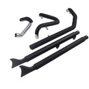 36 INCH Fishtail True Dual Black Ceramic Softail Exhaust for Heritage and Deluxe 2018-up