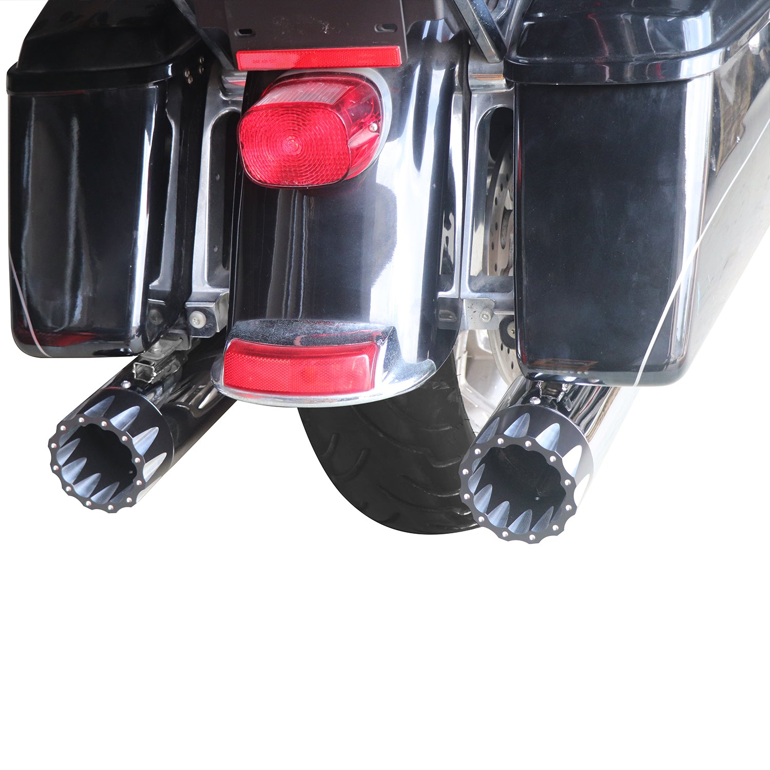 SHARKROAD Exhaust 4.0"Slip On Mufflers For Harley Touring 95-16 - Foto 6