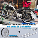 18"x4.25" Fat Spoke Rear Wheel for 2000-2007 Harley Touring/Softail/Dyna/ Sportster –Chrome Rim w/ Dual Bearings, Stainless Steel 3/8'' Solid Spokes