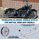 18"×4.25" Wide Rear Wheel Fat Spokes for Harley Touring 2008 & Dyna/Softail/ Sportster (2008-Up)