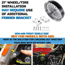 21X3.5" for 2008-UP Harley Softail Front Fat Spoke Wheel SD
