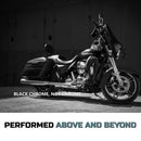 Sharkroad 4.5 cal Slip-On Mufflers for 1995-UP Harley Touring - Torched Chrome