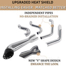 SHARKROAD Deep Rumble 2-1 Exhaust for 2006-2017 Harley Dyna Exhaust Upgrade