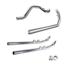 True Duals with UPSWEPT Fishtail Slip ons Full System for Harley Touring