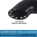 SHARKROAD Black 2 into 1 Exhaust for Harley Softail Exhaust 1985-2017 Models Power Improving