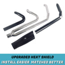 SHARKROAD Rumble Tone 2 Into 1 Exhaust For Harley Touring Exhaust 2017-up Models