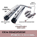 Sharkroad Exhaust Slip On Muffler For Kawasaki Vulcan Voyager 1700 Touring Models