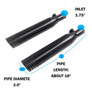 Sharkroad Rumble Sound Slip On Mufflers for Harley Sportster Exhaust Upgrading 2004–2013