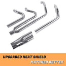 SHARKROAD Performance 2-1 Full System for Harley Exhaust Pipes 95-16 Touring