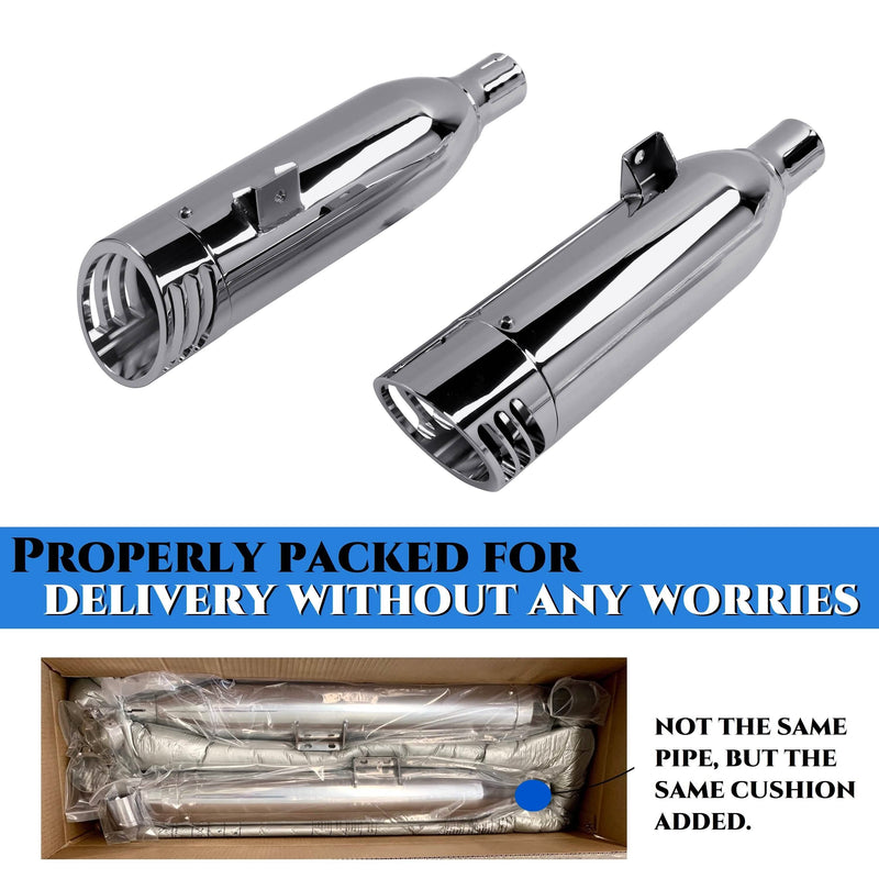 4.0" Slip-On Exhaust Muffler for Indian Scout (2015-2025) – Deep V-Twin Sound | Matte Black | Easy Bolt-On Installation