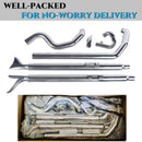 True Duals With Fishtail Mufflers for Harley Softail 2000-2017 with 39" fishtail