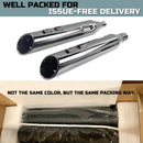 Sharkroad 4.5 cal Slip-On Mufflers for 1995-UP Harley Touring - Torched Chrome