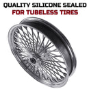 Front and Rear Wheels Combo for 2000-2007 Harley Softail Fat Spoke Wheel Chrome W/Rotors BACK ORDER