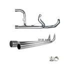 True Duals with UPSWEPT Fishtail Slip ons Full System for Harley Touring