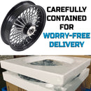 16*3.5" Rear Wheel Chrome Fat Spokes Rim for 08-up Harley Dyna/Softail/ Sportster, for Touring Only 2008 ABS Models