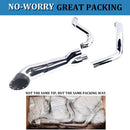 SHARKROAD 2 Into 1 Exhaust Pipes for Harley Touring 1995-2016 Full Exhaust System