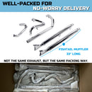 SHARKROAD True Dual Headers with Fishtail Mufflers for Harley Softail Exhaust Heritage and Deluxe 2018-Later Models