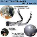 Sharkroad Chrome 2-Into-1 Exhaust for 1995-2016 Harley Touring-Sound Great