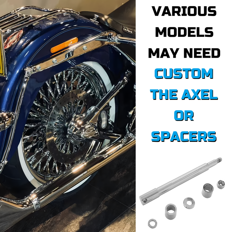 18"×3.5" Chrome Rear Wheel Fat Spokes for Harley Dyna/Softail/Sportster (2008-Up) & Touring Only 2008 Models