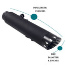 Sharkroad 4.5'' Slip-On Muffler for Harley Nightster 2022–2026, Speak as A Real Harley