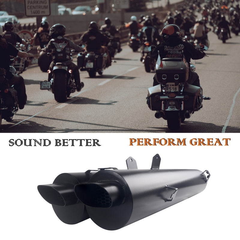 4.0'' Slip-on Mufflers for Honda Goldwing 2018-later, Make Your Honda F6B 1800 Goldwing Sounds Rumble, Performance and Torque Increase
