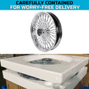 21*3.5''  2008-later Harley Touring Stainless Steel Spokes Front Dual Wheels Bearing